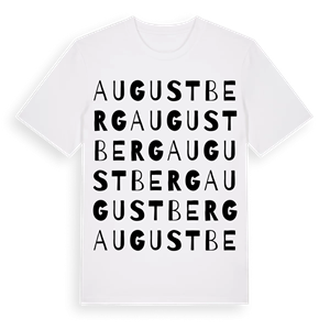 Augustberg ordlek t-shirt – ekologisk bomull t-shirt från Pinshirt