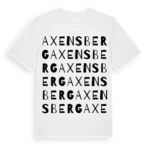 Axensberg ordlek t-shirt – ekologisk bomull t-shirt från Pinshirt
