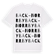 White t-shirt med Back-Norrby ordlek t-shirt