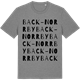 Mid Heather Gray t-shirt med Back-Norrby ordlek t-shirt