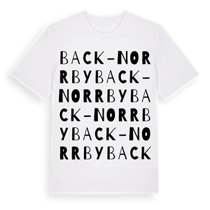 Back-Norrby ordlek t-shirt – ekologisk bomull t-shirt från Pinshirt