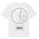 White t-shirt med Backa t-shirt