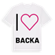 Jag älskar backa t-shirt stort tryck