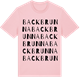 Pink Cotton t-shirt med Backbrunna ordlek t-shirt