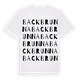 Backbrunna ordlek t-shirt