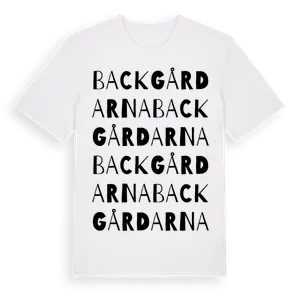 Backgårdarna ordlek t-shirt – ekologisk bomull t-shirt från Pinshirt