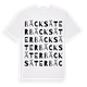 White t-shirt med Bäcksäter ordlek t-shirt