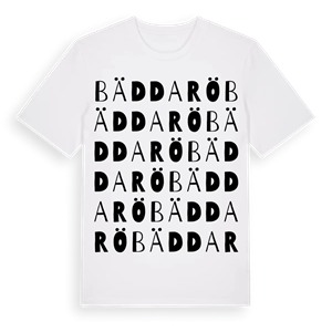 Bäddarö ordlek t-shirt – ekologisk bomull t-shirt från Pinshirt