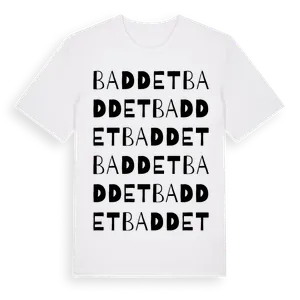 Baddet ordlek t-shirt – ekologisk bomull t-shirt från Pinshirt