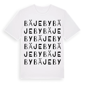 Bäjeby ordlek t-shirt – ekologisk bomull t-shirt från Pinshirt