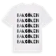 White t-shirt med Bakgöken ordlek t-shirt