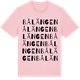 Pink Cotton t-shirt med Bålängen ordlek t-shirt