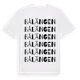 White t-shirt med Bålängen ordlek t-shirt
