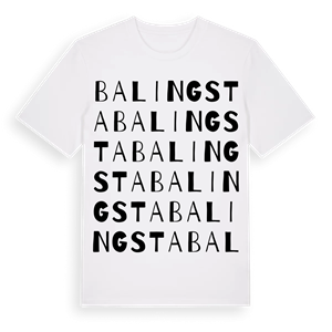Balingsta ordlek t-shirt – ekologisk bomull t-shirt från Pinshirt