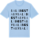 Blue Soul t-shirt med Balingstaby ordlek t-shirt
