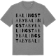 Mid Heather Gray t-shirt med Balingstaby ordlek t-shirt