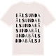Vintage White t-shirt med Bälsunda ordlek t-shirt