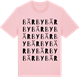 Pink Cotton t-shirt med Bärby ordlek t-shirt
