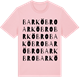 Pink Cotton t-shirt med Barköbro ordlek t-shirt