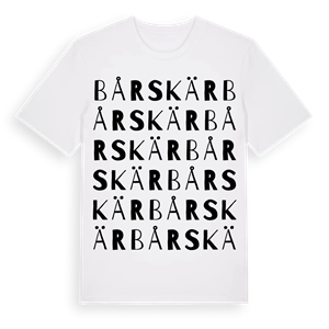 Bårskär ordlek t-shirt – ekologisk bomull t-shirt från Pinshirt