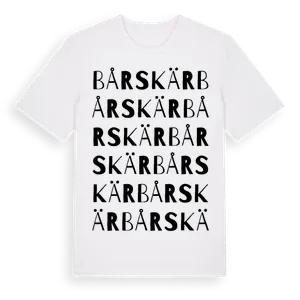 Bårskär ordlek t-shirt – ekologisk bomull t-shirt från Pinshirt