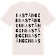 Vintage White t-shirt med Bastängen ordlek t-shirt