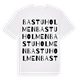 Bastuholmen ordlek t-shirt