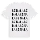 White t-shirt med Benala ordlek t-shirt