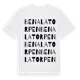 White t-shirt med Benalatorpen ordlek t-shirt