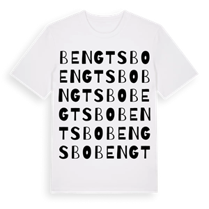 Bengtsbo ordlek t-shirt – ekologisk bomull t-shirt från Pinshirt