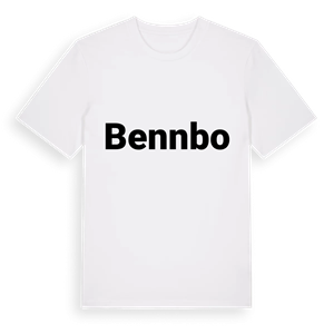 Bennbo fetstil t-shirt – ekologisk bomull t-shirt från Pinshirt