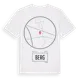 White t-shirt med Berg t-shirt