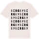 Vintage White t-shirt med Bergby ordlek t-shirt