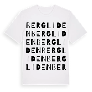 Bergliden ordlek t-shirt – ekologisk bomull t-shirt från Pinshirt