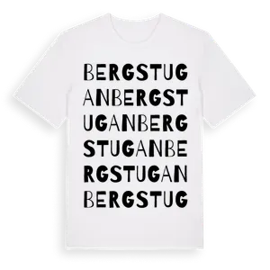 Bergstugan ordlek t-shirt – ekologisk bomull t-shirt från Pinshirt