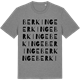 Mid Heather Gray t-shirt med Berkinge ordlek t-shirt