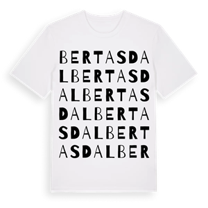 Bertasdal ordlek t-shirt – ekologisk bomull t-shirt från Pinshirt