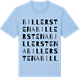 Blue Soul t-shirt med Billerstena ordlek t-shirt