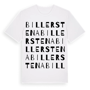 Billerstena ordlek t-shirt – ekologisk bomull t-shirt från Pinshirt