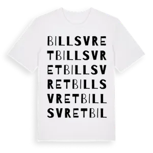 Billsvret ordlek t-shirt – ekologisk bomull t-shirt från Pinshirt
