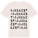 Vintage White t-shirt med Bjelkesta ordlek t-shirt