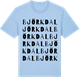 Blue Soul t-shirt med Björkdal ordlek t-shirt