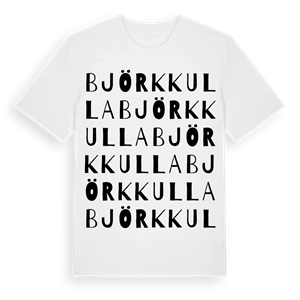 Björkkulla ordlek t-shirt – ekologisk bomull t-shirt från Pinshirt