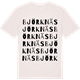 Vintage White t-shirt med Björknäs ordlek t-shirt