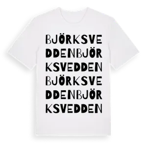 Björksvedden ordlek t-shirt – ekologisk bomull t-shirt från Pinshirt