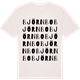 Vintage White t-shirt med Björnbo ordlek t-shirt