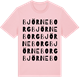 Pink Cotton t-shirt med Björneborg ordlek t-shirt