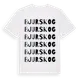 White t-shirt med Bjurskog ordlek t-shirt