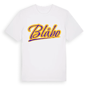 Blåbo baseball t-shirt – ekologisk bomull t-shirt från Pinshirt