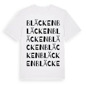 Bläcken ordlek t-shirt – ekologisk bomull t-shirt från Pinshirt